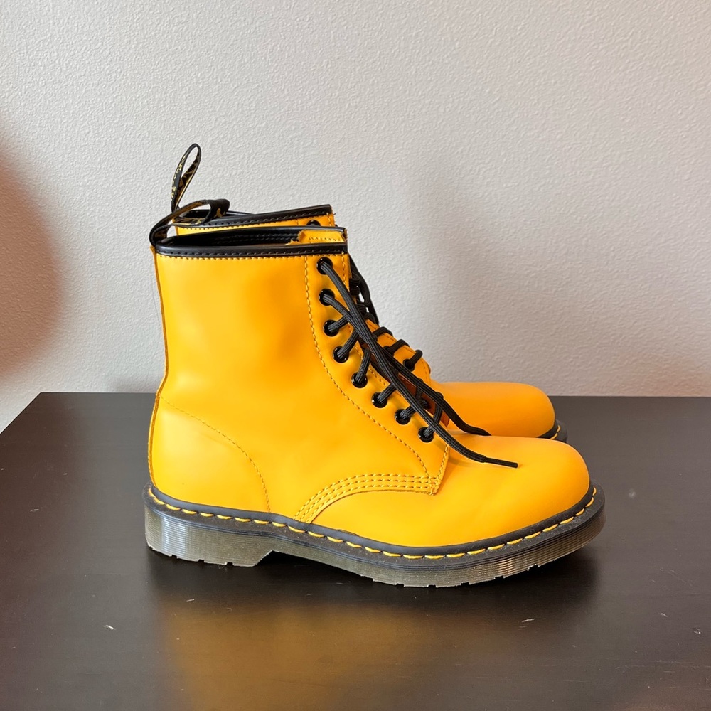 Mustard Yellow Doc Martens